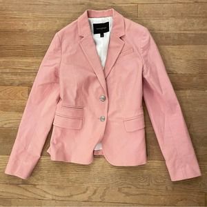 Banana Republic women's pink ostrich skin textured blazer size 2